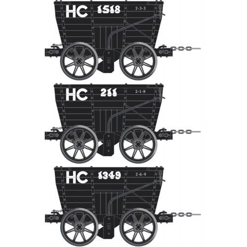 ACC2801-B Accurascale 00 Gauge Hetton Colliery Railway Chaldron Pack - Pre-Order!